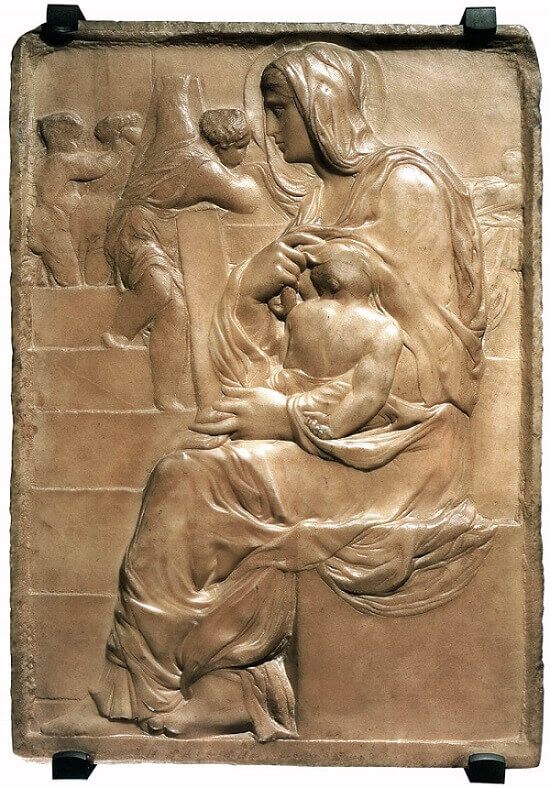 Madonna of the Stairs, by Michelangelo