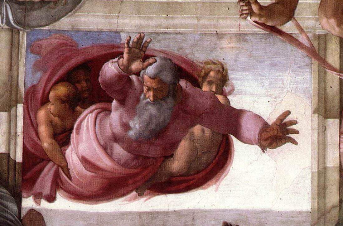 The Separation of the Earth from the Waters by Michelangelo