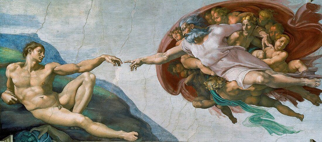 The Creation of Adam, by Michelangelo
