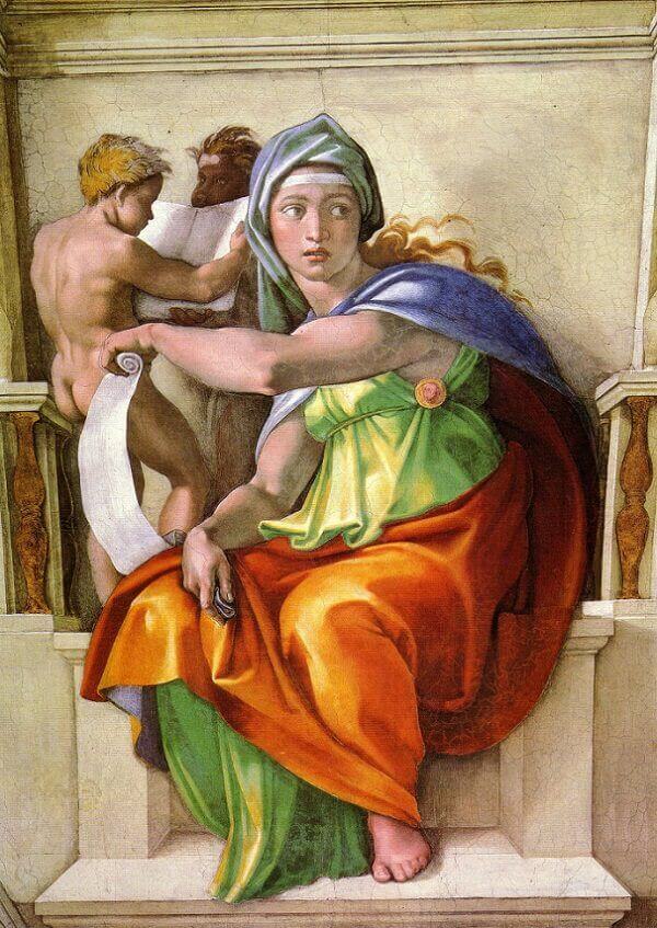 The Delphic Sibyl by Michelangelo