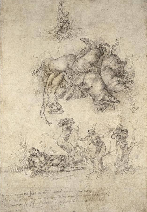 The Fall of Phaeton by Michelangelo