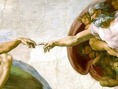 The Creation of Adam by Michelangelo